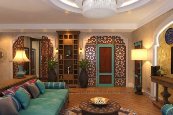 Interior in Arabic style and 3D models for it
