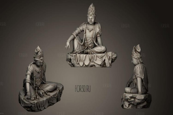 Buddhist deities and their types: 3d models
