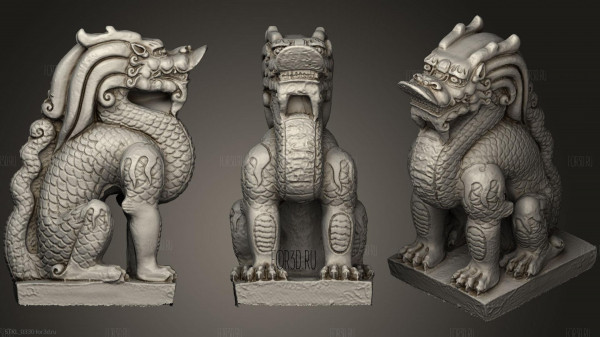Figurines of dragons, sphinxes, griffins and other mythical creatures. Models for CNC