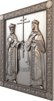 икона Святой  Константин и Елена 3d stl модель для ЧПУ