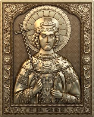 Святой царь Константин 3d stl модель для ЧПУ