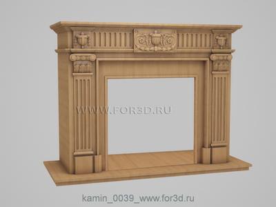 Fireplaces 0039 stl model for CNC