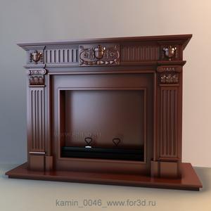 Fireplaces 0046 stl model for CNC