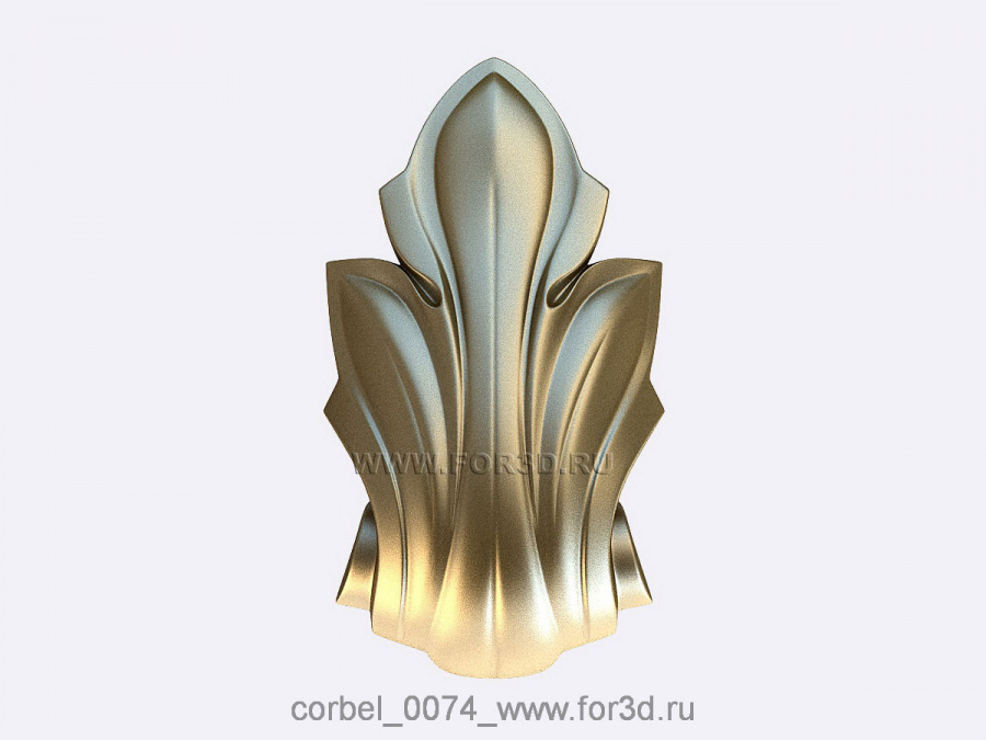 Corbel 0074 3d stl for CNC