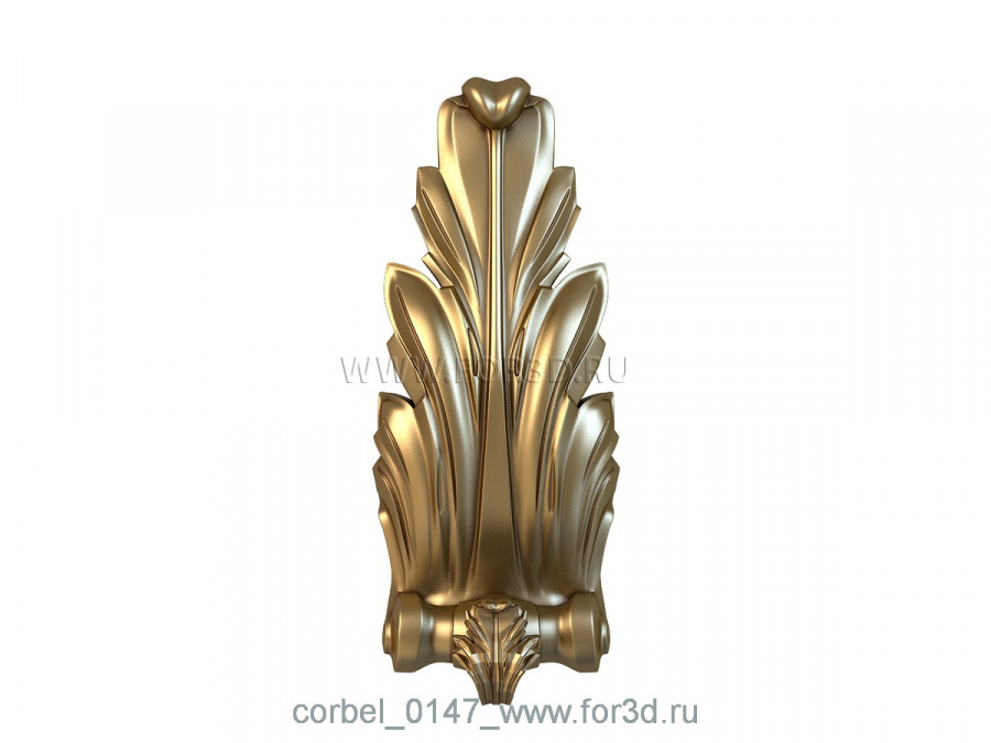 Corbel 0147 3d stl for CNC