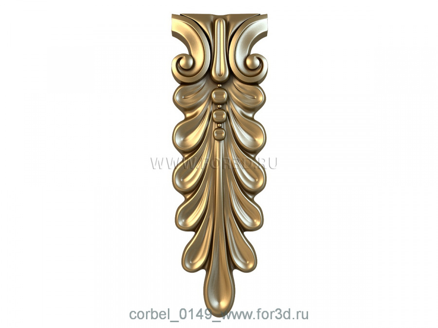 Corbel 0149 3d stl for CNC