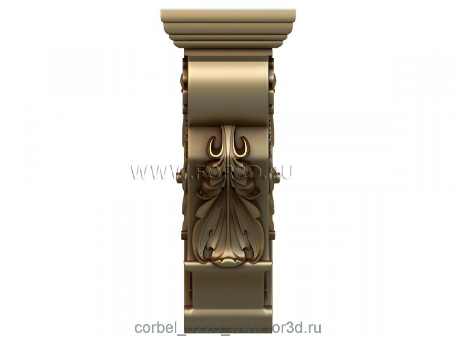 Corbel 0226 3d stl for CNC