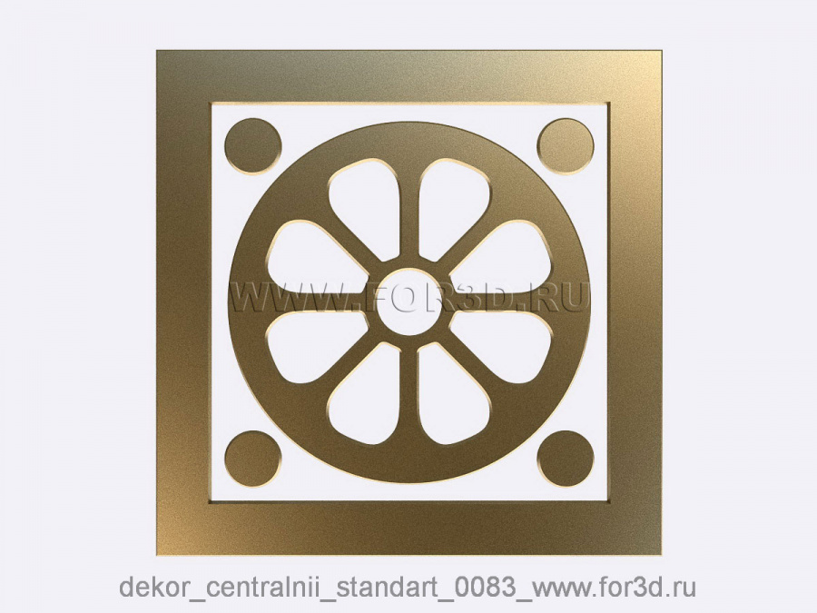 Decor central standart 0083 3d stl модель для ЧПУ