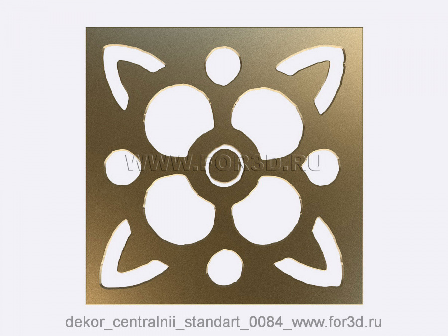 Decor central standart 0084 3d stl модель для ЧПУ