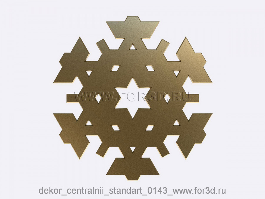 Decor central standart 0143 3d stl модель для ЧПУ