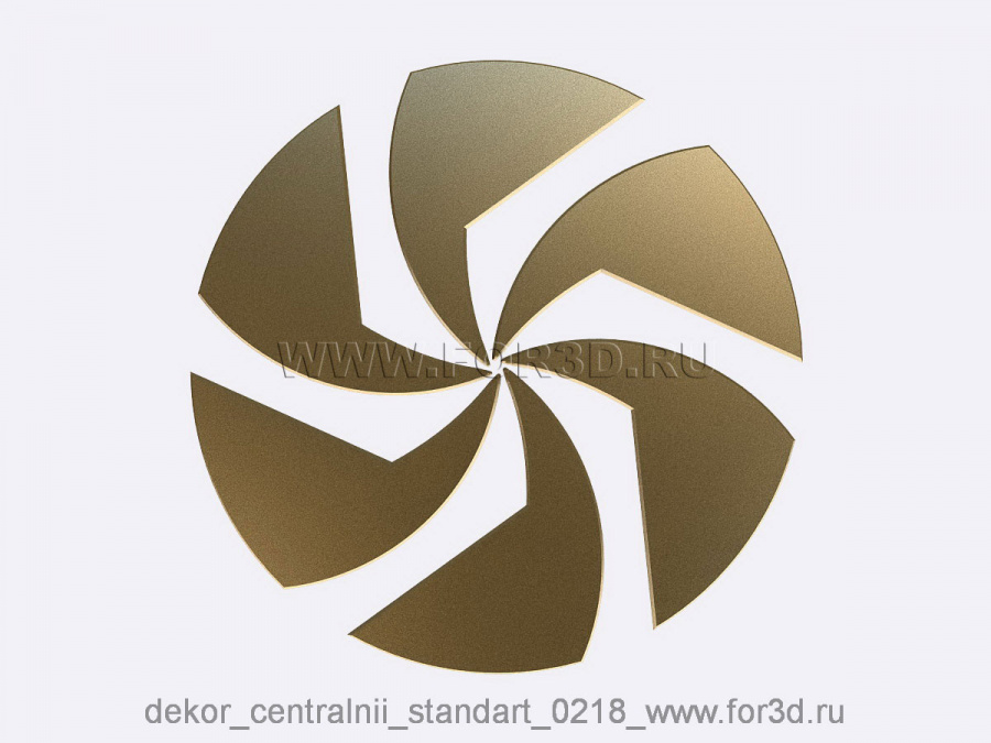Decor central standart 0218 3d stl модель для ЧПУ