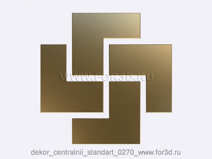2d Декор центральный стандарт 0270 3d stl модель для ЧПУ