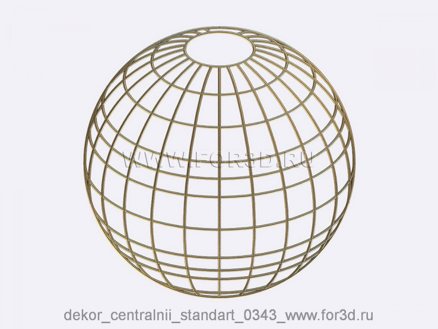 Decor central standart 0343 3d stl модель для ЧПУ