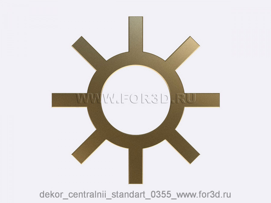 Decor central standart 0355 3d stl модель для ЧПУ