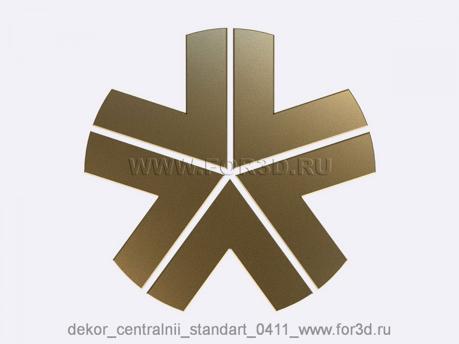 Decor central standart 0411 3d stl модель для ЧПУ
