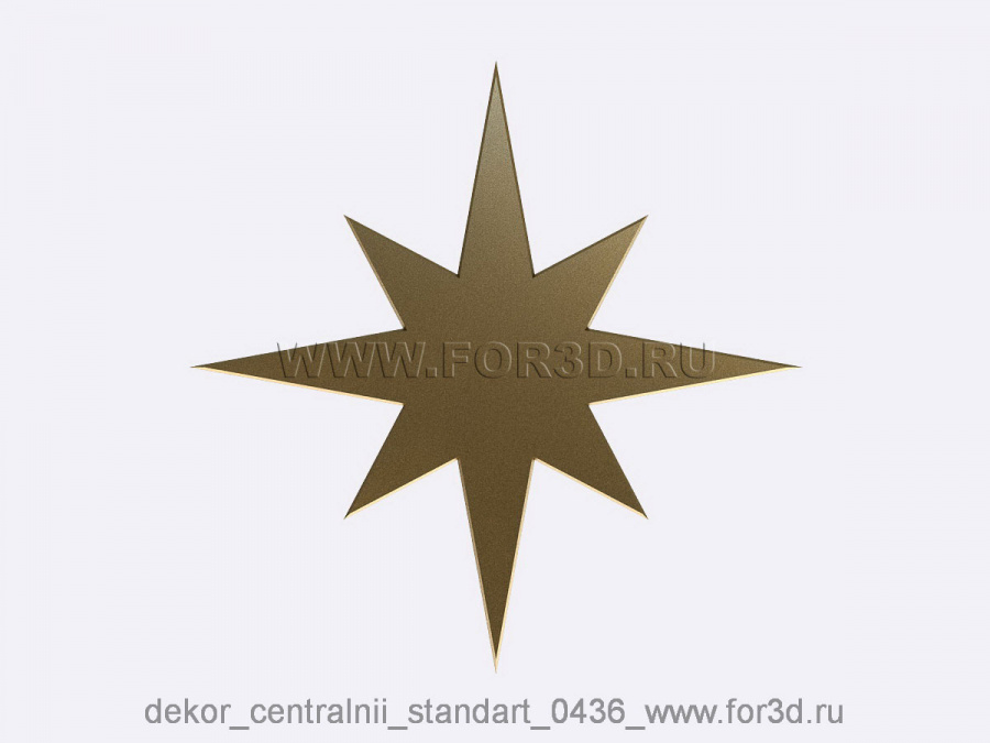 Decor central standart 0436 3d stl модель для ЧПУ
