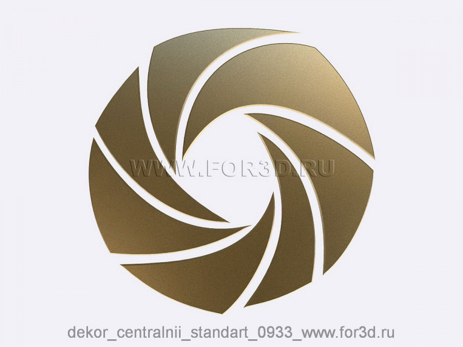 Decor central standart 0933 3d stl модель для ЧПУ