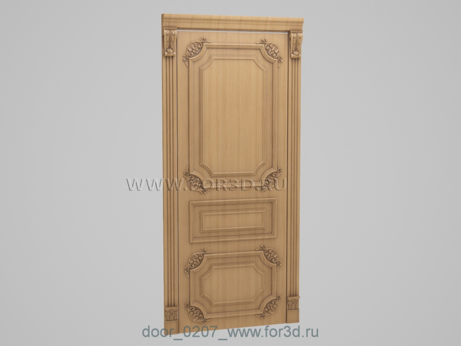 Дверь 0207 | stl - 3d model for CNC 3d stl модель для ЧПУ
