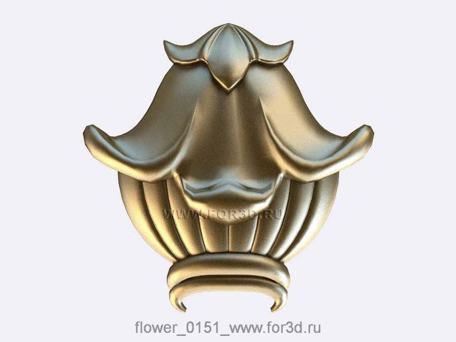Flower 0151 3d stl модель для ЧПУ