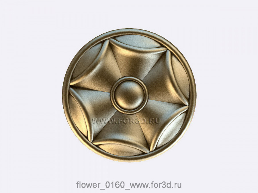 Flower 0160 3d stl модель для ЧПУ