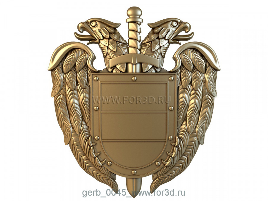 Coat of arms 0045 3d stl for CNC