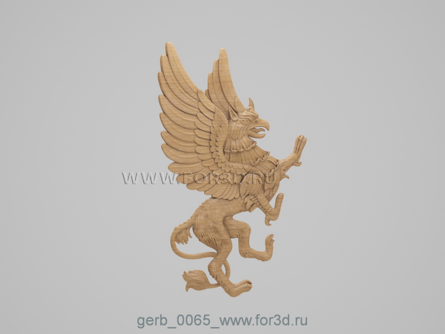 Coat of arms 0065 3d stl for CNC