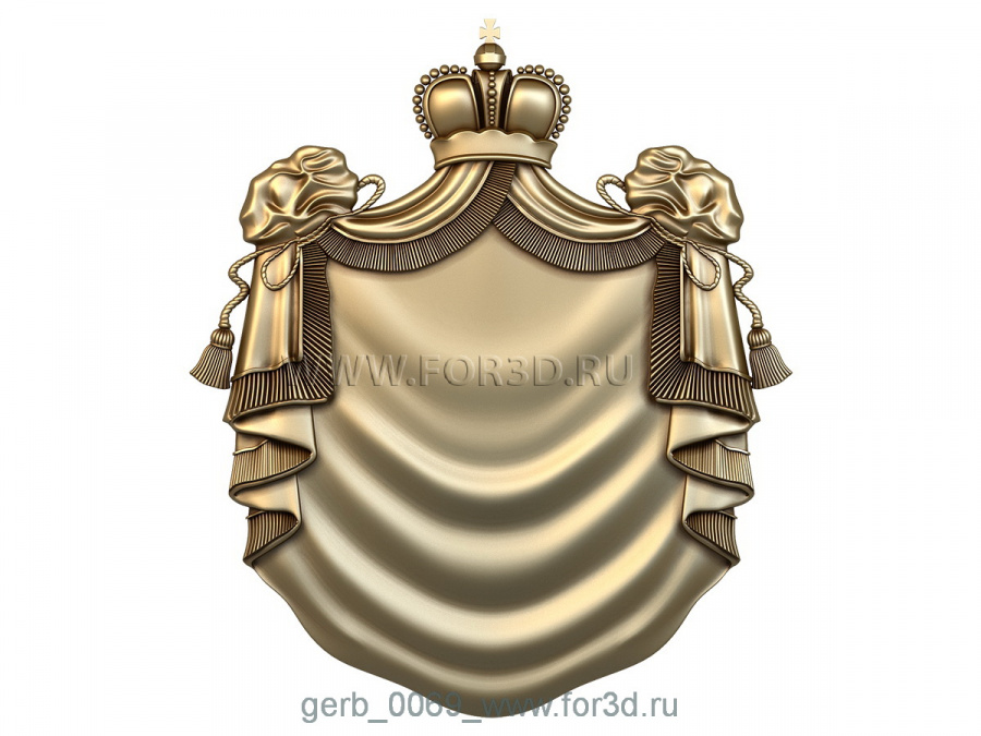 Coat of arms 0069 3d stl for CNC