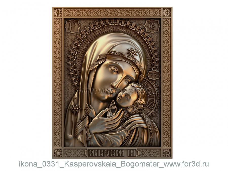 The icon 0331 The Mother Of God 3d stl for CNC
