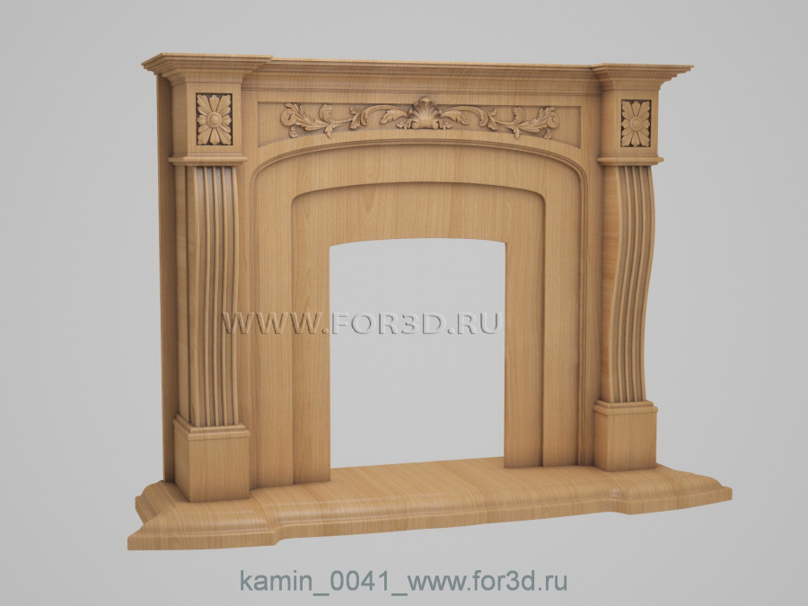 Fireplaces 0041 3d stl модель для ЧПУ