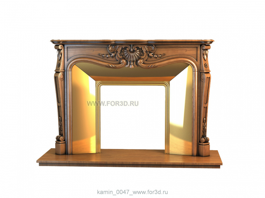 Fireplaces 0047 3d stl модель для ЧПУ