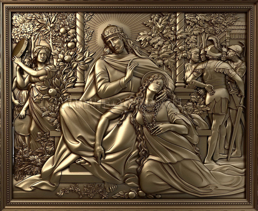 Panno 0007 "The Song of Songs" | 3d stl model for CNC 3d stl for CNC