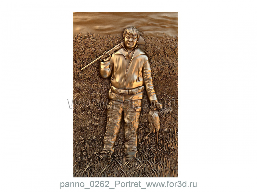 Panno 0262 Portrait | 3d stl model for CNC 3d stl for CNC