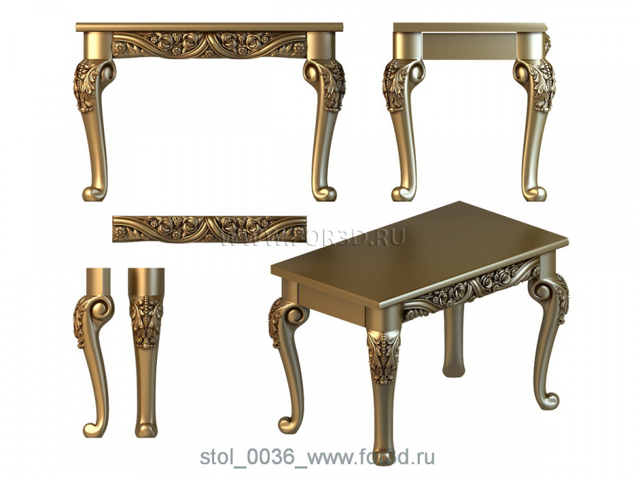 Table 0036 3d stl for CNC