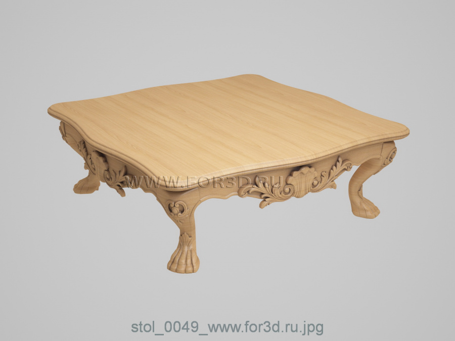 Table 0049 3d stl for CNC