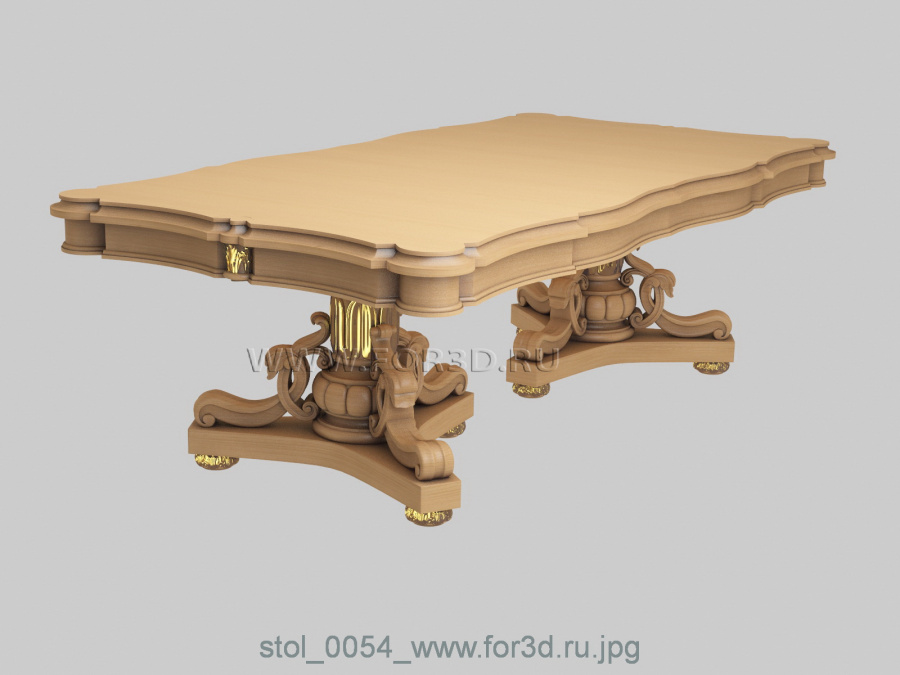 Table 0054 3d stl for CNC