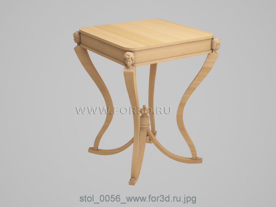 Table 0056 3d stl for CNC