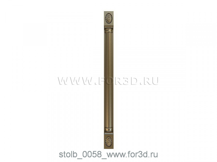 Column 0058 3d stl for CNC