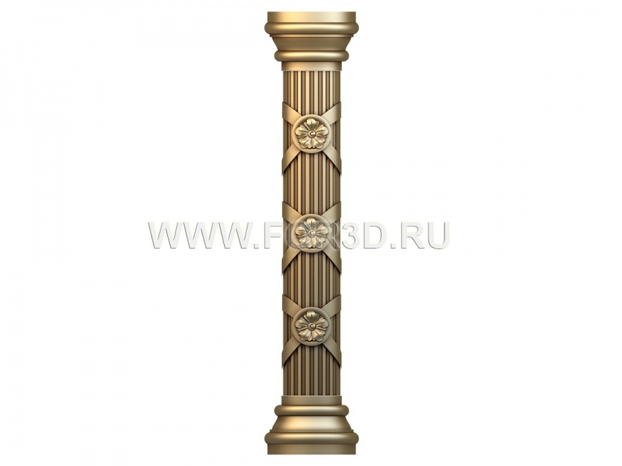 Column 0125 3d stl for CNC