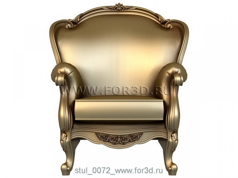 3d модель кресло, арт. 0072 3d stl модель для ЧПУ