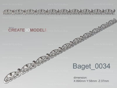 Baget 0034 | stl - 3d model for СNC machine