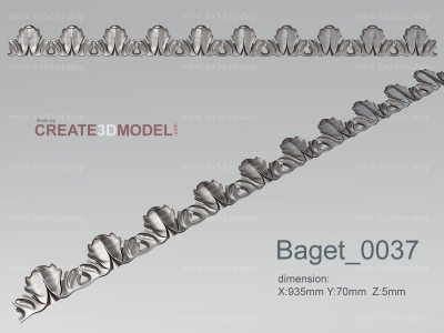 Baget 0037 | stl - 3d model for СNC machine
