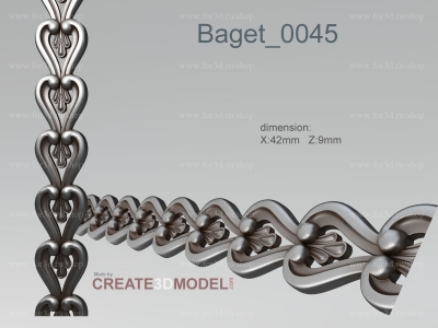 Baget 0045 | stl - 3d model for NC machine