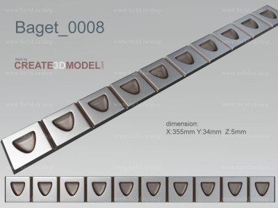 Baget 0008 | stl - 3d model for NC machine