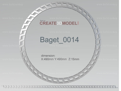 Baget 0014 | stl - 3d model for NC machine