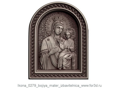 Icon 0279 of Our Lady deliverer | stl - 3d model