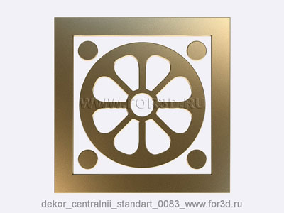 2d Декор центральный стандарт 0083 3d stl модель для ЧПУ