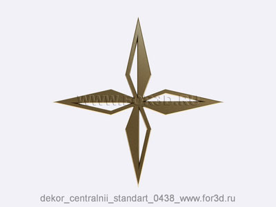 2d Декор центральный стандарт 0438