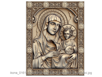 Икона 0161 Иерусалимская икона Пресвятой Богородицы