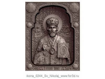 Icon 0244 St. Nicholas | stl - 3d model