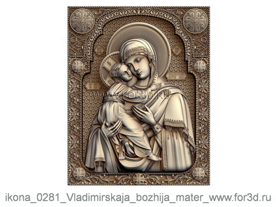 Икона 0281  Владимирская Богоматерь